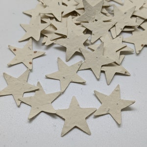 Confete de papel de semente biodegradável: estrela