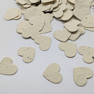 Confettis en papier graine biodégradable : coeur