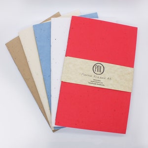 Seed Paper Notebook: Eco Friendly A5 Recycled Paper