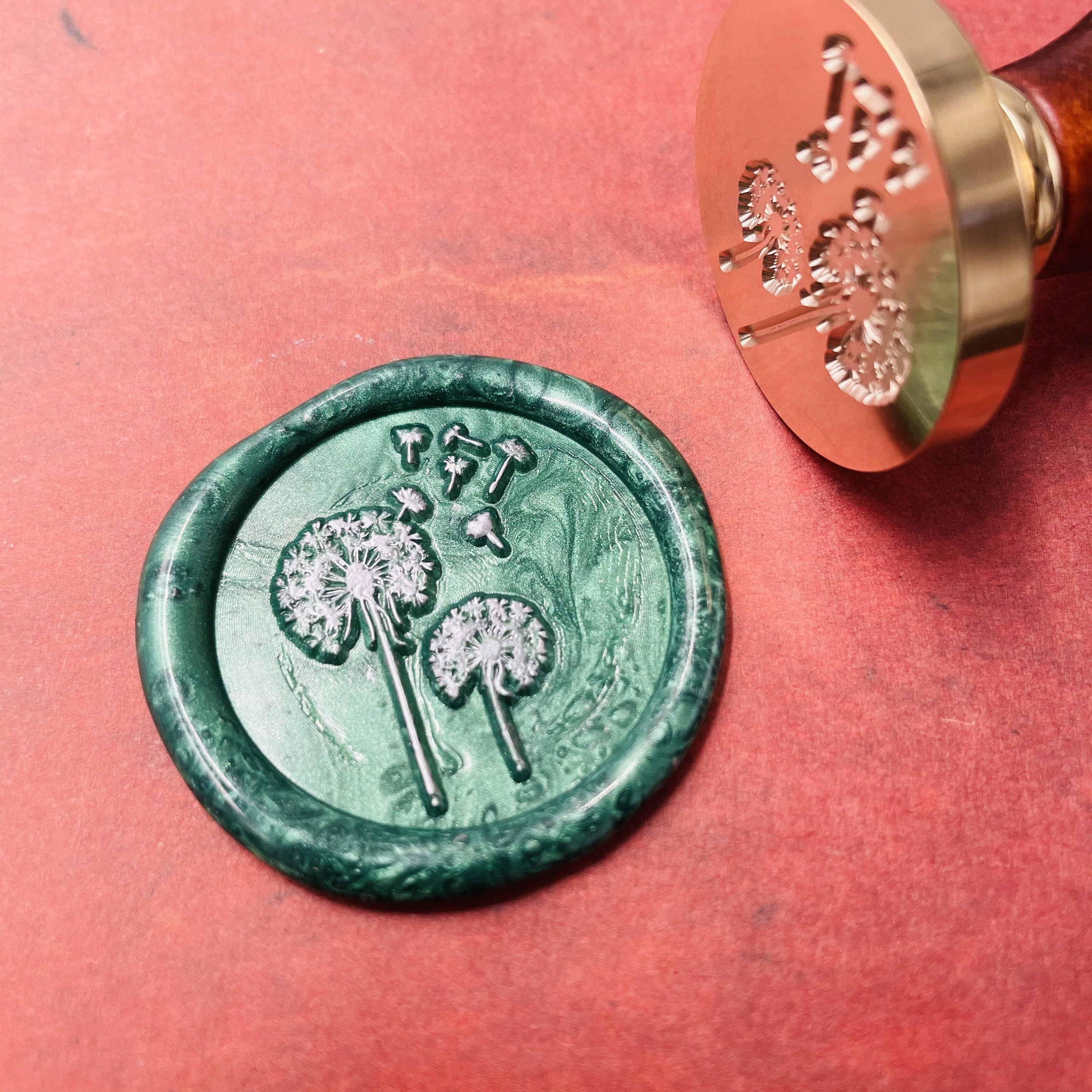 Dandelions Wax Stamp Wax Seal Stamp Retro Stamps With Etsy