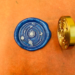 Galaxy Wax-stempel, Wax-zegel-stempel, Retro-stempels met handvat, Wax-zegel-stempel, uitnodigingsbenodigdheden, gereedschap voor cadeauverpakking