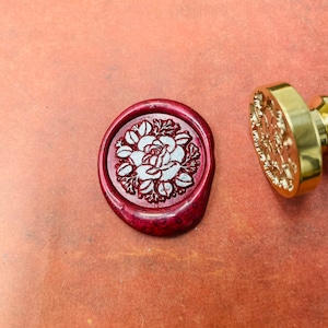 Rosen Blume Wachs Stempel, Wachs Siegel Stempel, Retro Stempel Mit Griff, Wachs Siegel Stempel, Einladungen, Geschenk Verpackung