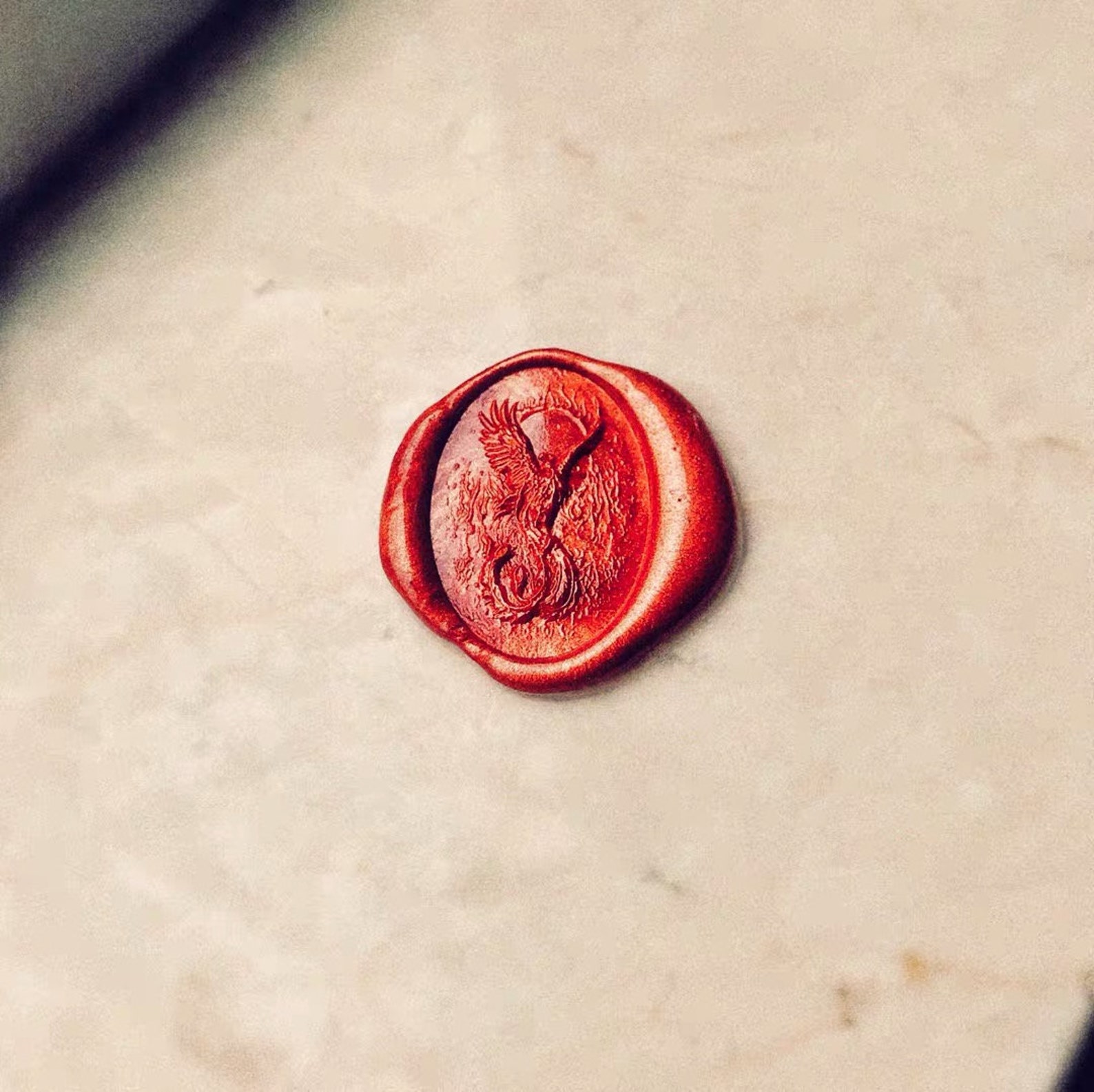 3D Phoenix Wax Stamp Embossed Wax Seal Stamp Retro Stamps Etsy