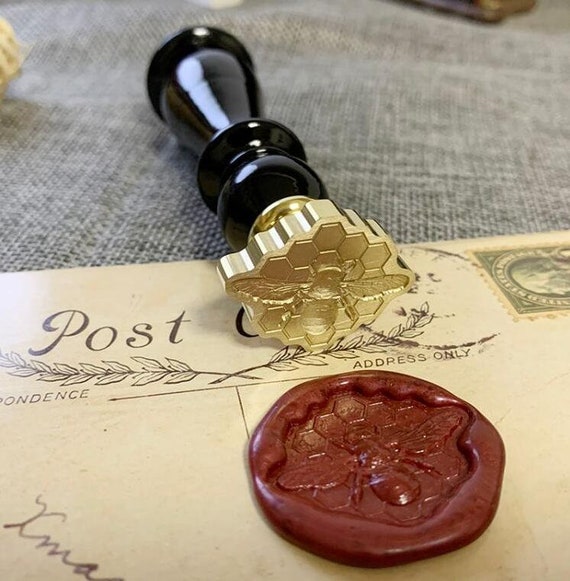 Bee Wax Seal Stamp 3D Embossed Bee Stamp Sealing Kit for Wedding Letter  Sealing