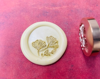 Ginkgo Wax Stamp, Wax Seal Stamp, Ginkgo Seal Stamps, Wax Seal Stamp, Invitation, Gift Wrapping Tools