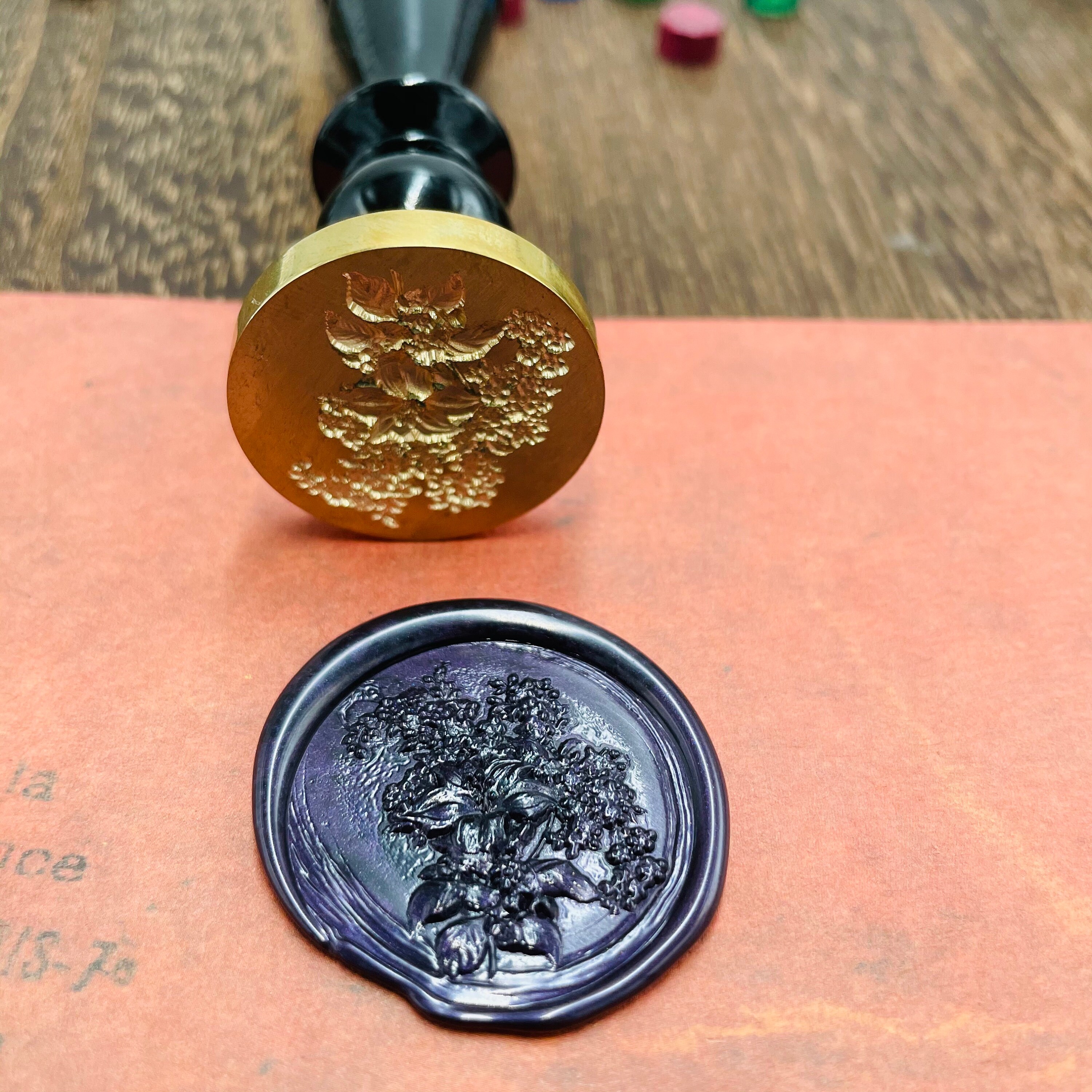 3D Flowers Wax Stamp Embossed Wax Seal Stamp Stamp With - Etsy