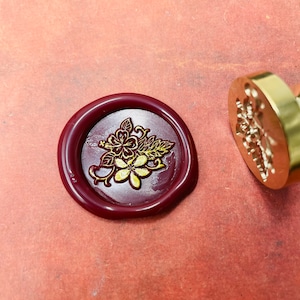 Blumen Wachs Stempel, Wachs Siegel Stempel, Retro Stempel Mit Griff, Wachs Siegel Stempel, Einladungen Zubehör, Geschenk Verpackung Werkzeuge