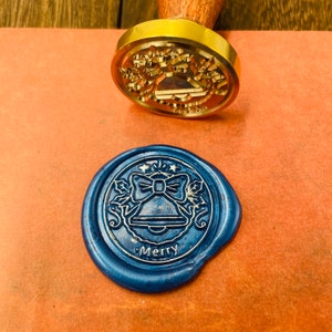 Merry Christams Wax Stamp, Wax Seal Stamp, Retro Stempels Met Handvat, Wax Seal Stamp, Uitnodigingsbenodigdheden, Cadeauverpakkingsgereedschappen