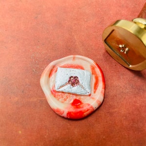 Sakura Envelope Wax Stamp, Wax Seal Stamp , Retro Stamps With Handle, Wax Seal Stamp, Invitation Supplies, Gift Wrapping Tools