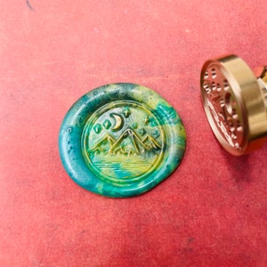 Valley Wax Stamp, Wax Seal Stamp, Retro Stempels met handvat, Wax Seal Stamp, Uitnodigingsbenodigdheden, Cadeauverpakkingsgereedschappen