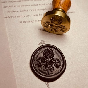 3D geprägte Sonnenblume Wachs Siegel Stempel, Wachs Siegel Stempel Kit, Wachs Siegel Stempel, Wachs Versiegelung, Benutzerdefinierte Wachs Siegel Stempel Siegel Wachs Stempel