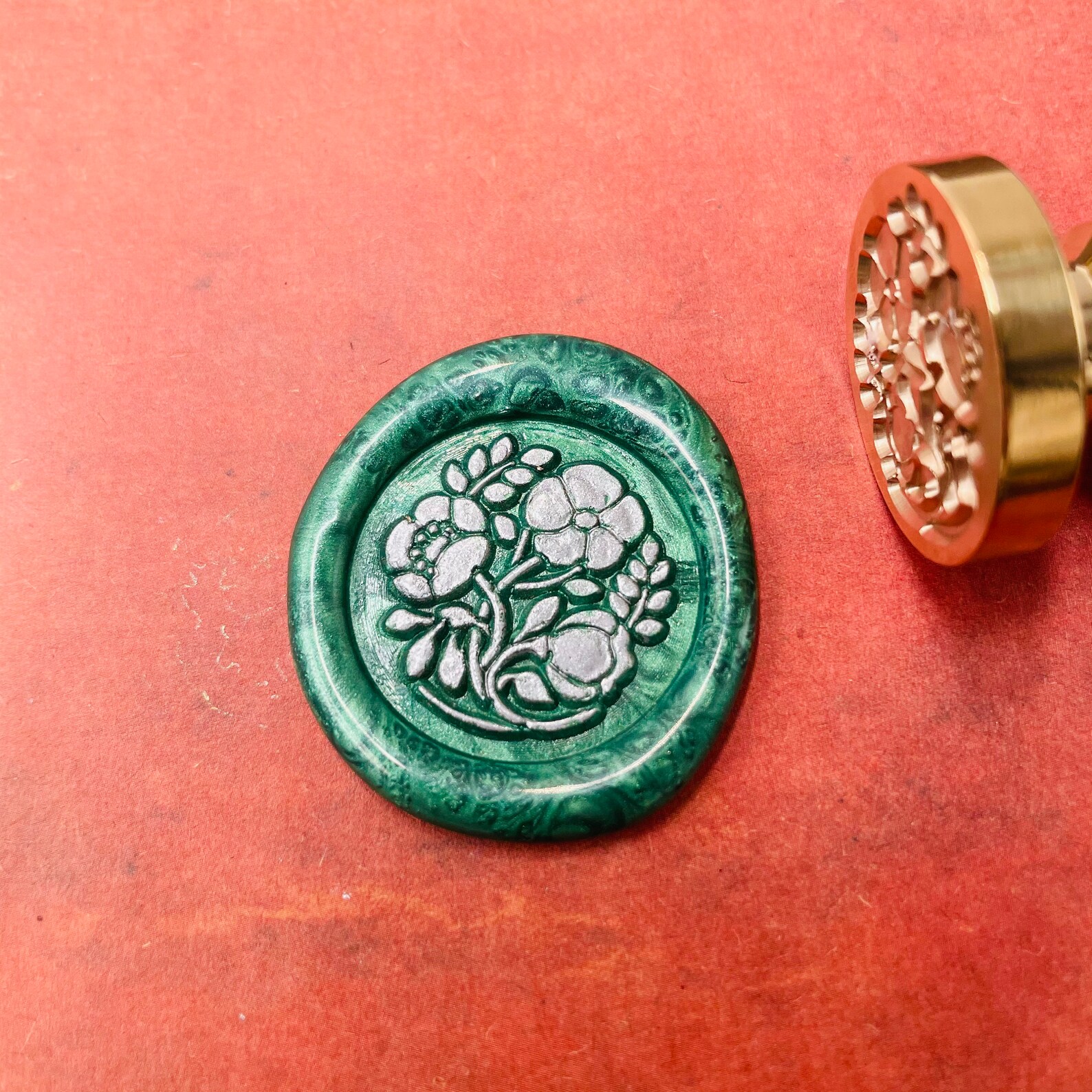 Wachsstempel Set Retro - Mit 3 Stempeln & Schmelzlöffel Für Einladungen & Geschenke