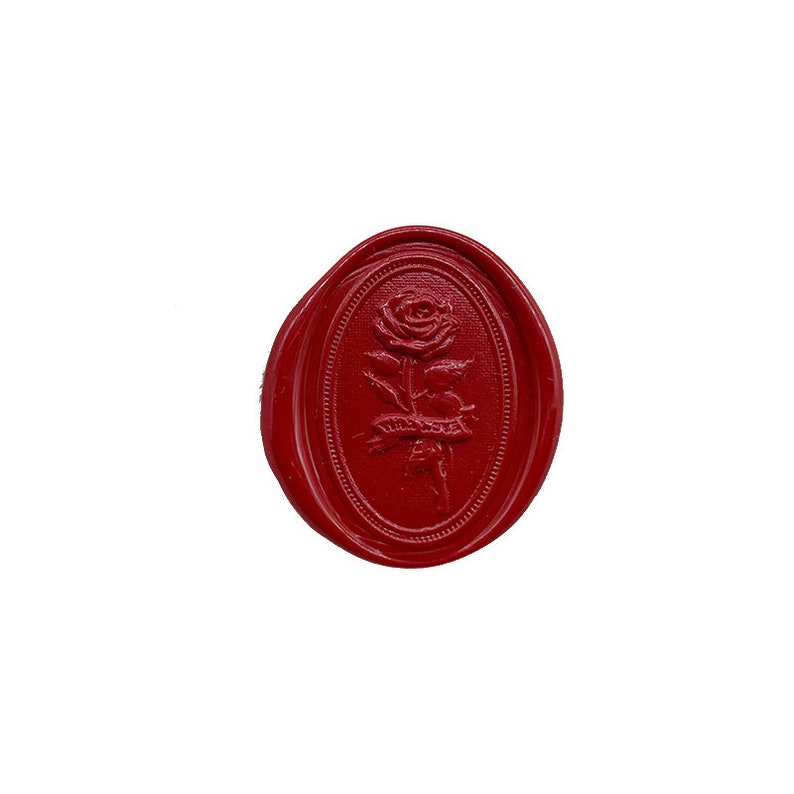 Embossed Wax Seal Stamp Gift Wrapping Tools Stamp with Handle 3D Rose Wax Stamp Wax Seal Stamp,Invitation