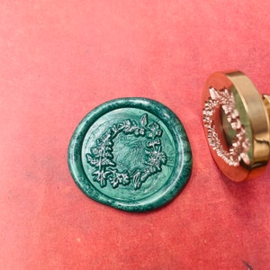 Garland Wax Stamp, Wax Seal Stamp, Retro Stempels met handvat, Wax Seal Stamp, Uitnodigingsbenodigdheden, Cadeauverpakkingsgereedschappen