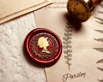 Elegant Women's Head Wax Seal Stamp, Wax Seal Stamp, Seal Stamp, Wax Stamp Kit, Wax Sealing Stamp