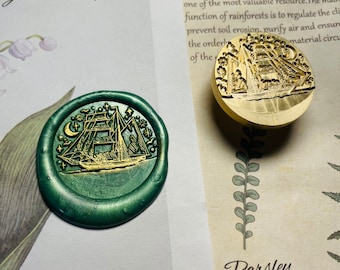 Sello de lacre para velero, sello de lacre, sello de lacre, kit de sellos de lacre, sellos de lacre para barco, sellos de correo postal