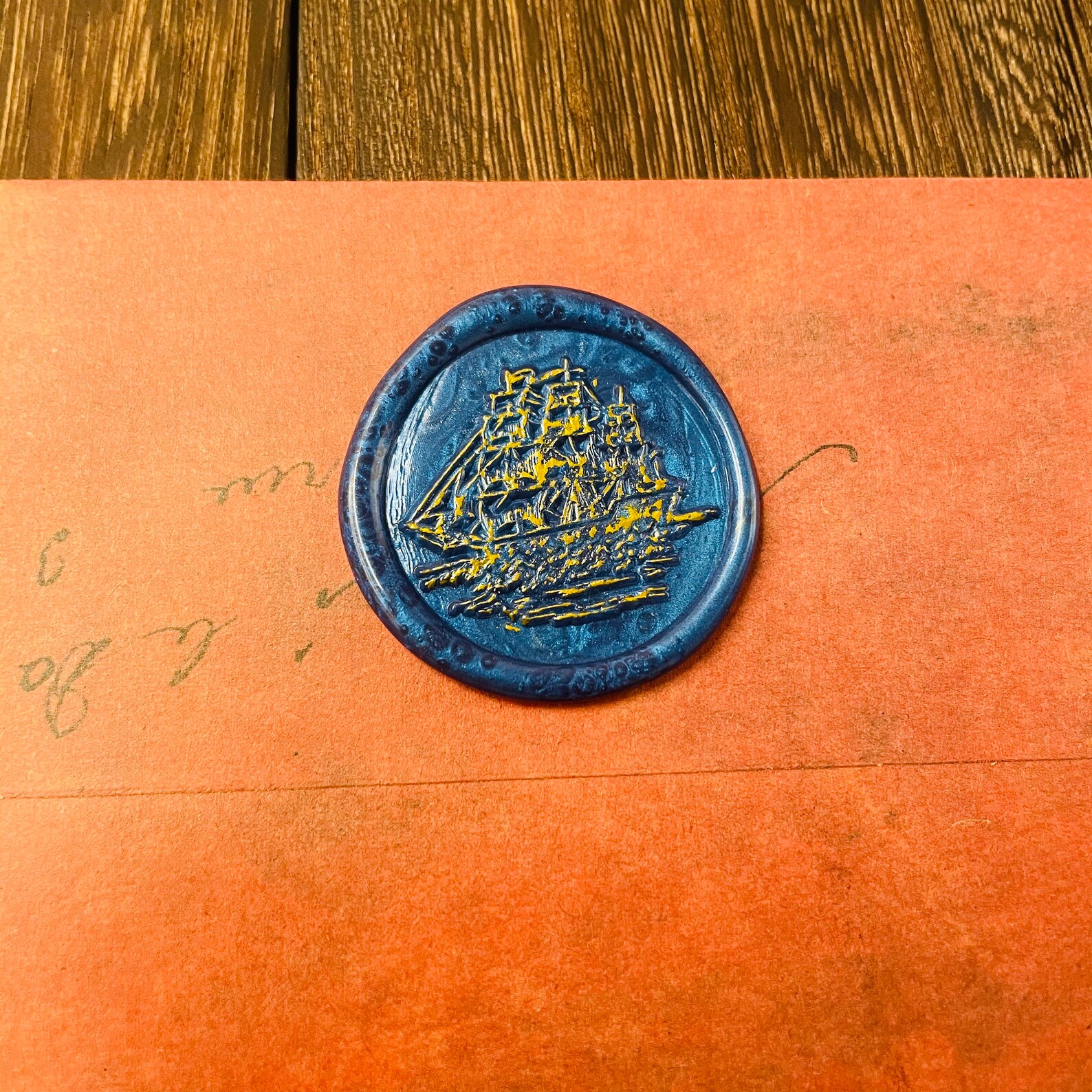 Sailboat Wax Stamp Wax Seal Stamp Retro Stamps With Handle Etsy