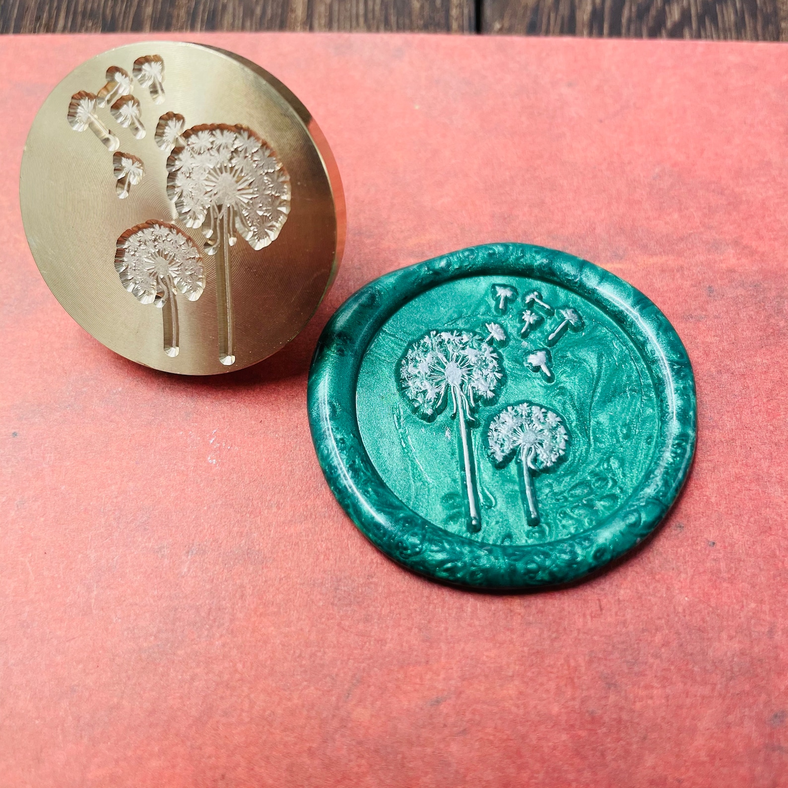 Dandelions Wax Stamp Wax Seal Stamp Retro Stamps With Etsy
