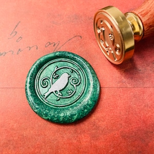 Bird Wax Stamp, Wax Seal Stamp, Retro Stamps With Handle, Wax Seal Stamp, Invitation Supplies, Gift Wrapping Tools