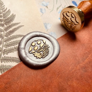 Mushroom Wax Stamp, Wax Seal Stamp, Sealing Wax Stamp, Wax Seal Head, Wax Seal Kit, Wax Seals