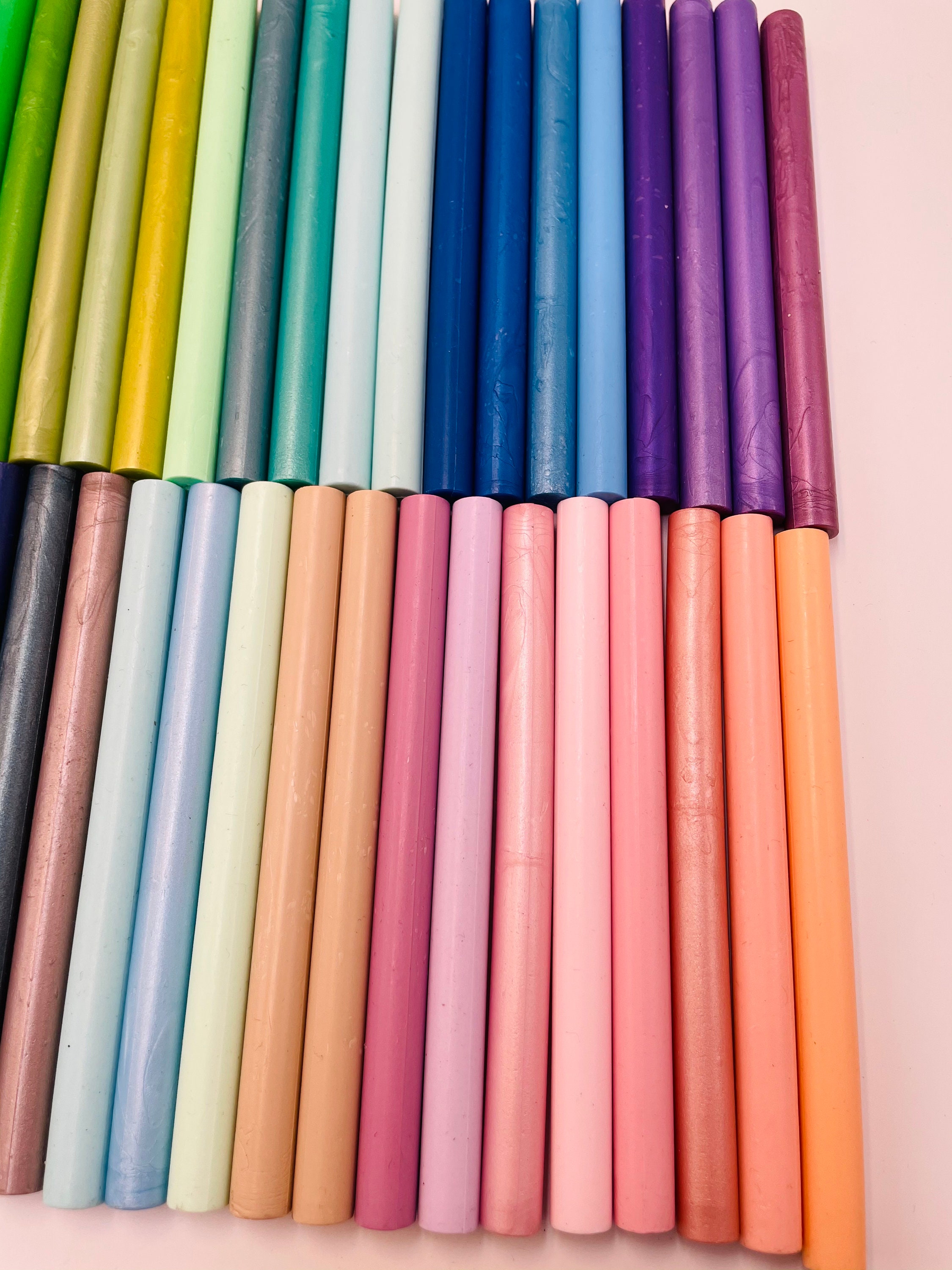 66 Colors Wax Sticks Wax Seal Sticks Sealing Wax Sticks Wax Etsy