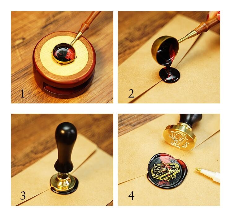 Multistyles Skull Dark Style Wax Stamp Set Wax Seal Stamp Etsy