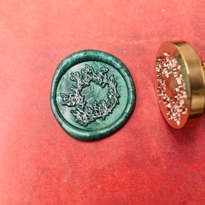 Krans Wax Stempel, Wax Seal Stamp, Retro Stempels Met Handvat, Wax Sealing Stamp, Uitnodigingsbenodigdheden, Cadeauverpakkingsgereedschappen