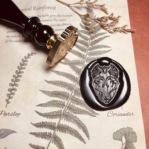 3D Dragon Shield-lakzegelstempel, reliëfdraakstempel, lakzegelstempel, zegellakstempel, lakstempel, lakzegelstempel