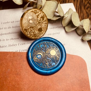 Moon&Sun Wax Stamp, Wax Seal Stamp Kit, Seal Wax Stamps, Wax Seal Stamp, Wax Seal, Wax Stamping, Seal Wax