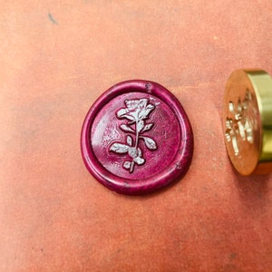 Rose Blume Wachs Stempel, Wachs Siegel Stempel, Retro Briefmarken Mit Griff, Wachs Siegel Stempel, Einladungen Zubehör, Geschenk Verpackung Werkzeuge
