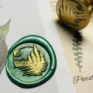 Timbro sigillo di cera d'ombra dell'albero, timbro sigillo di cera, timbro di ceralacca, kit timbro di cera, sigilli di cera dell'albero, francobolli di posta lumaca