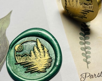 Tree Shadow Wax Seal Stamp, Wax Seal Stamp, Sealing Wax Stamp, Wax Stamp Kit, Tree Wax Seals, Snail Mail Stamps