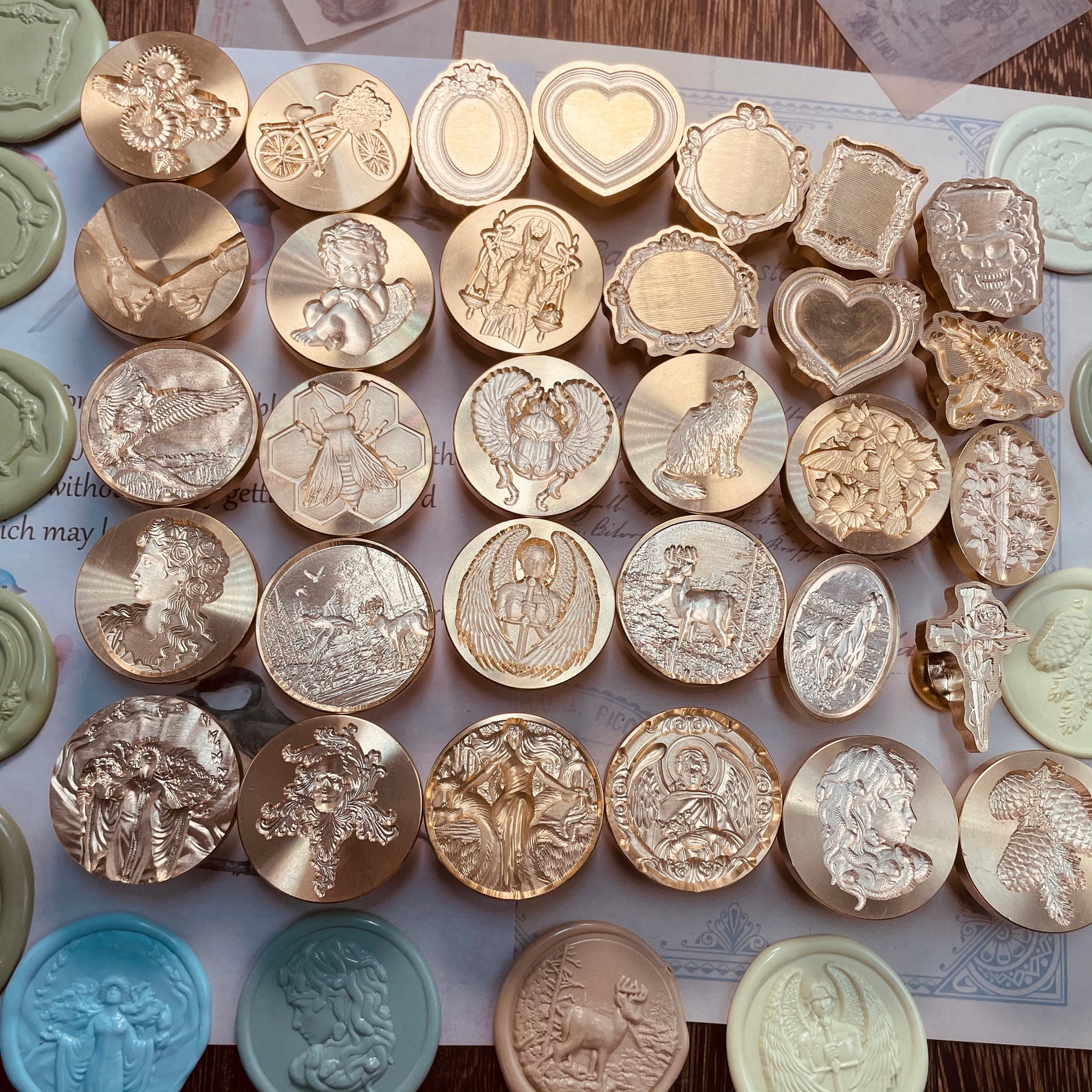 3D Embossed Wax Stamp Wax Seal Stamp Kits Retro Stamps With - Etsy