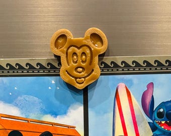 Waffle Mouse Magnet | Refrigerator Magnet | Cruise Door Magnet | Whiteboard Magnet