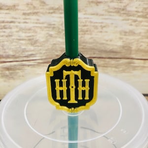 Tower Of Terror plaque straw buddy