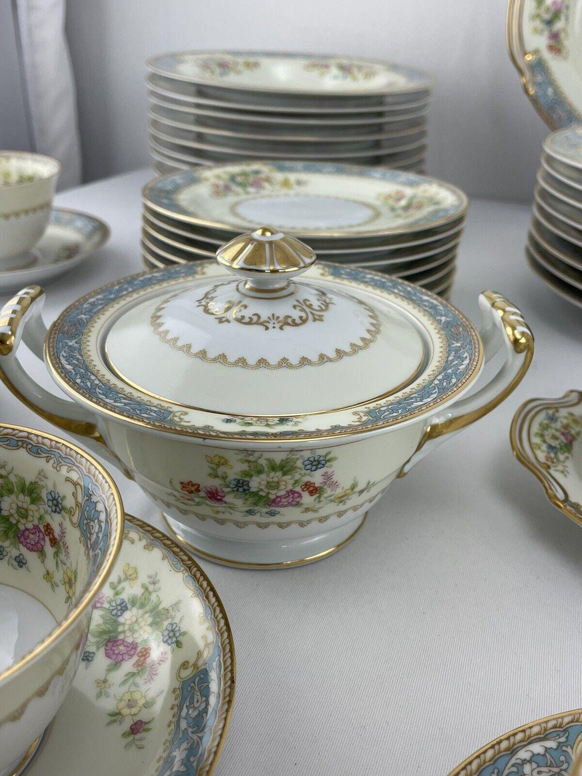 ファッションデザイナー Place 8 - China Cerulean Japan Noritake Settings Extras Plus 食器