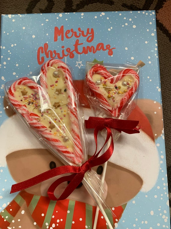 Christmas 2022 Candy Cane Lollies Etsy