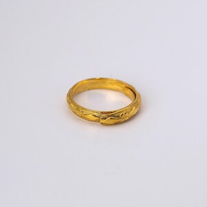 24k .999 Solid Yellow Gold Adjustable Asian Band