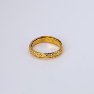 24k .999 Solid Yellow Gold Adjustable Asian Band