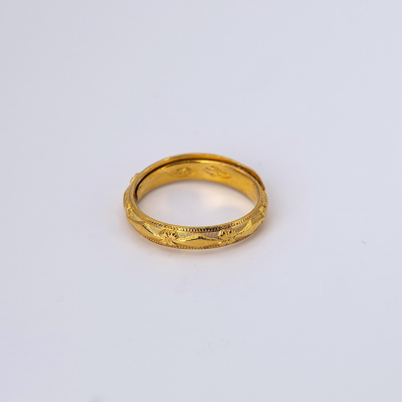 24k .999 Solid Yellow Gold Adjustable Asian Band