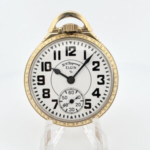 Vintage Elgin Pocket Watch B.W Raymond 21 Jewels Cal571 10k Gold Filled