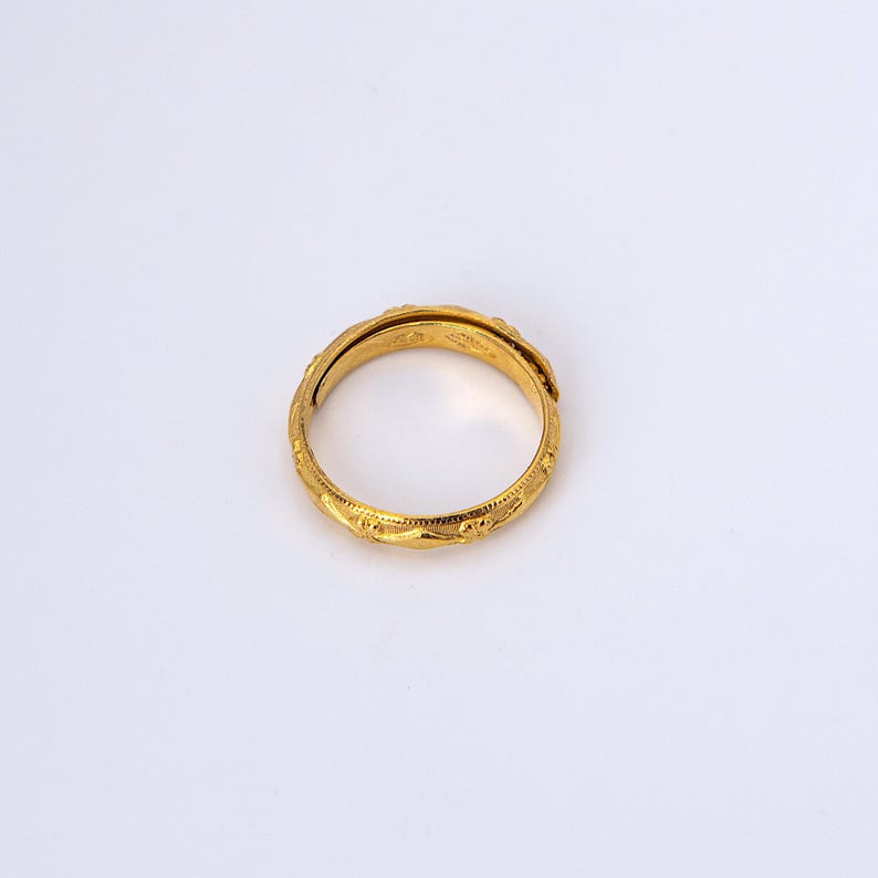 24k .999 Solid Yellow Gold Adjustable Asian Band