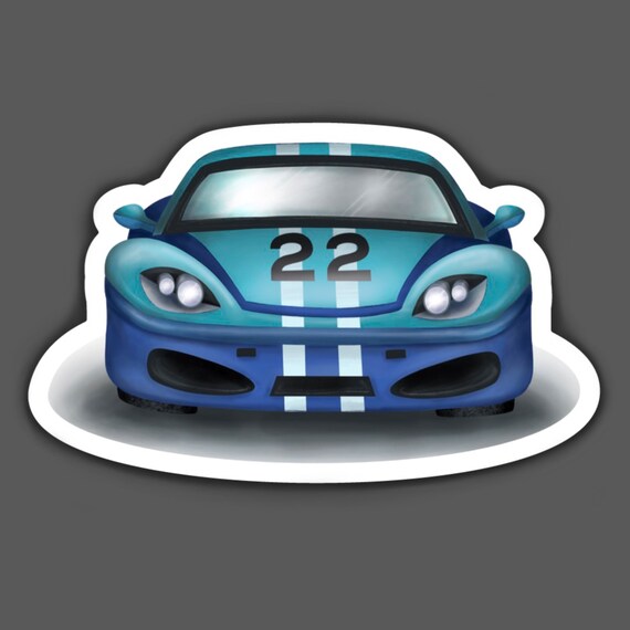 Race Car Magnet Adventure Fridge Art Artistic Decor Etsy