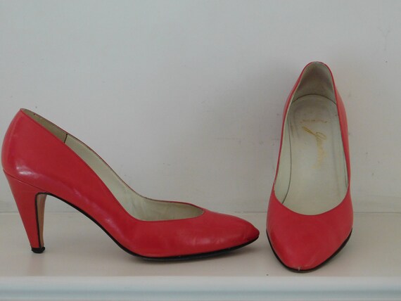bright red pumps