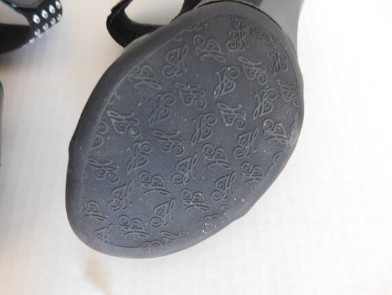 Black patent leather kitten heel sandals-mules-sl… - image 7