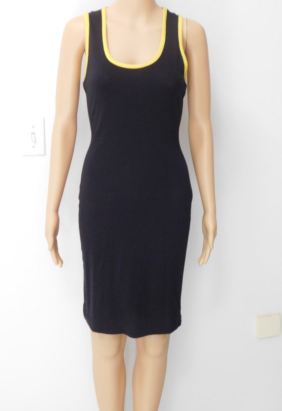 Little black dress-detachable peplum-scoop neck-y… - image 3