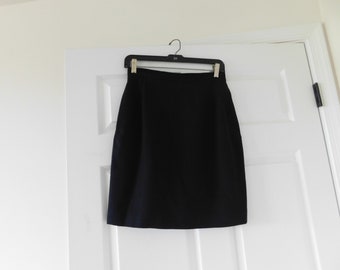 black work skirt with belt loops