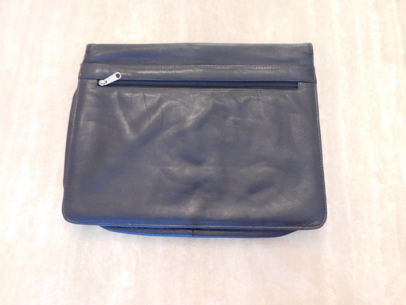 Leather Legal Size Portfoliodocument Folderblack Leathersnap Closure