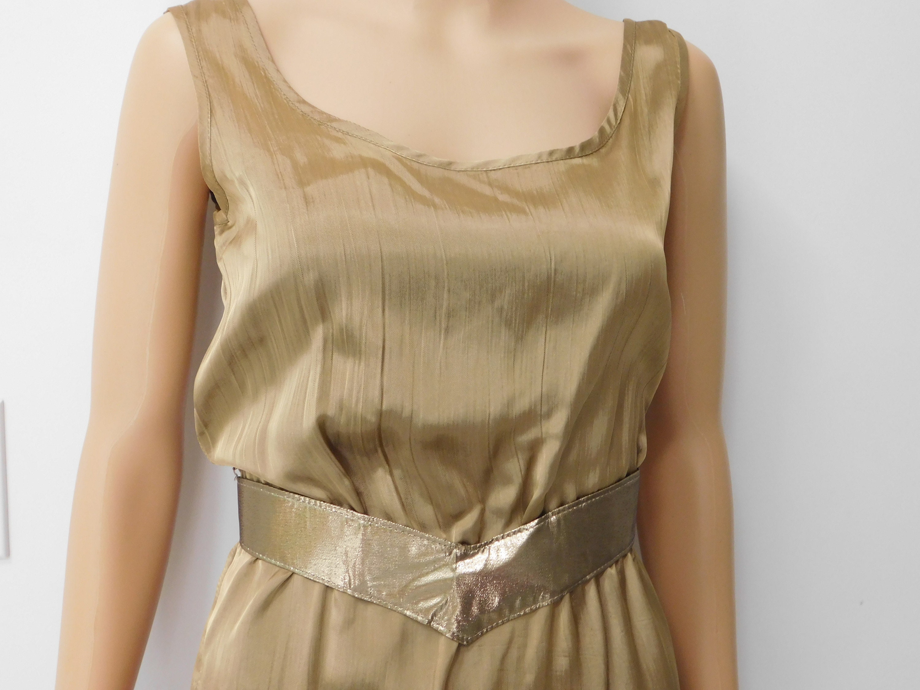 Gold Lame Disco Dress - Etsy