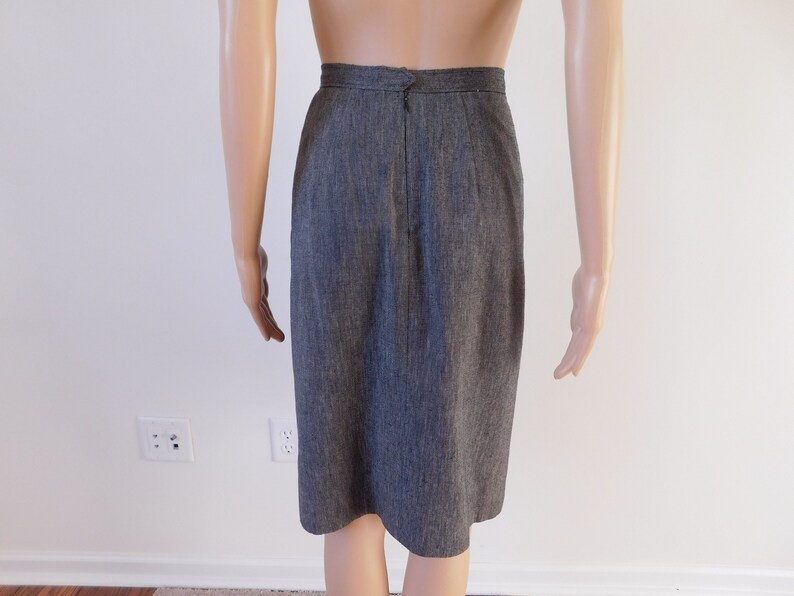 Business skirt suit-Evan Picone-70/'s vintage-classic style-career-Size 4-pencil skirt-fully lined-fitted waist-short sleeves-Free shipping